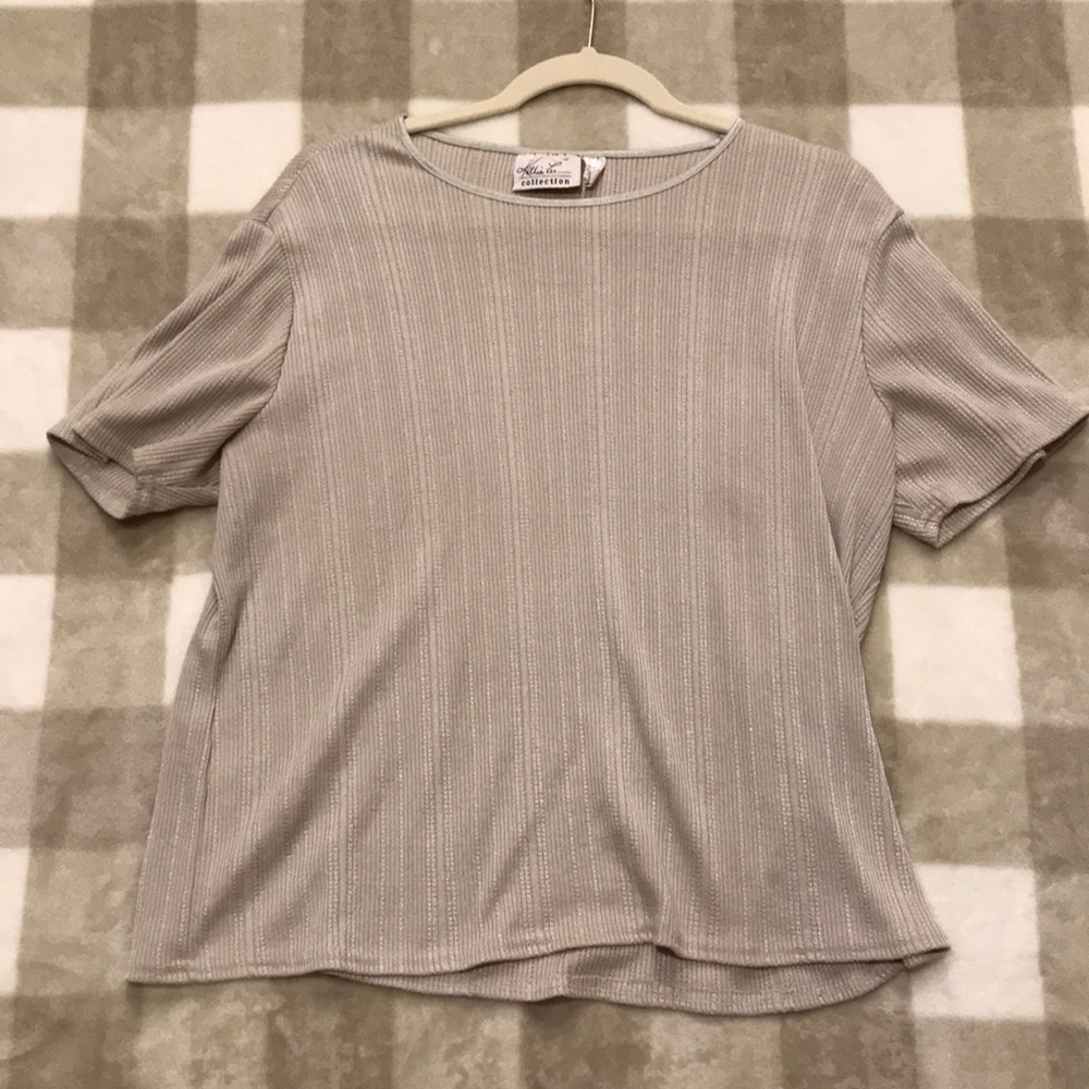 Kathie Lee Mint Green Knitted Tee